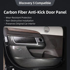 Compatible with 2017-2026 Discovery 5 Door Kick Panels, Carbon Fiber Pattern, 4 Pieces