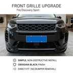 Compatible with 2020-2025 Discovery Sport Front and Rear Air Intake Grille Guards, Bright Black