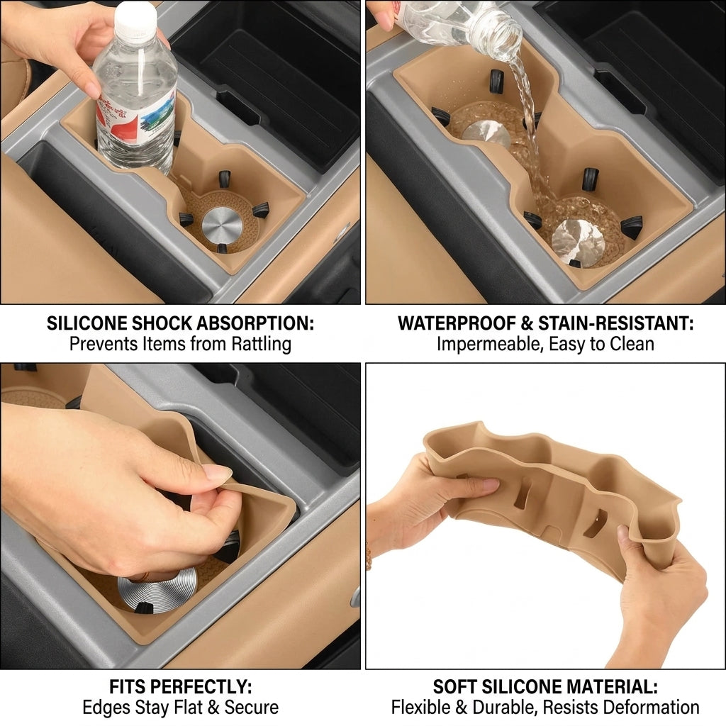 Additional product photo of Center Console Cup Holder Non-Slip Silicone Pad for Defender 110 (2025–2026)
