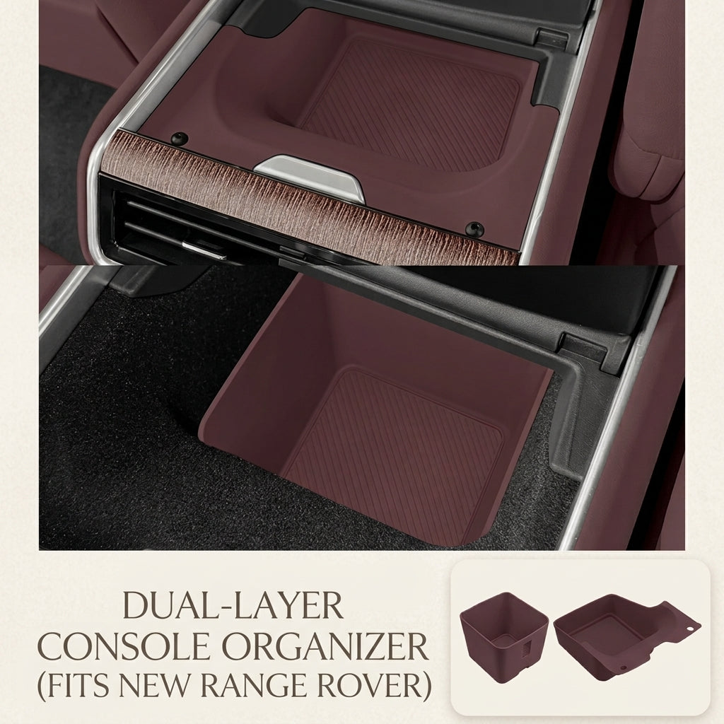 Additional product photo of 2023–2026 Range Rover (5-Seat) Rear Armrest Storage Box Silicone Mats