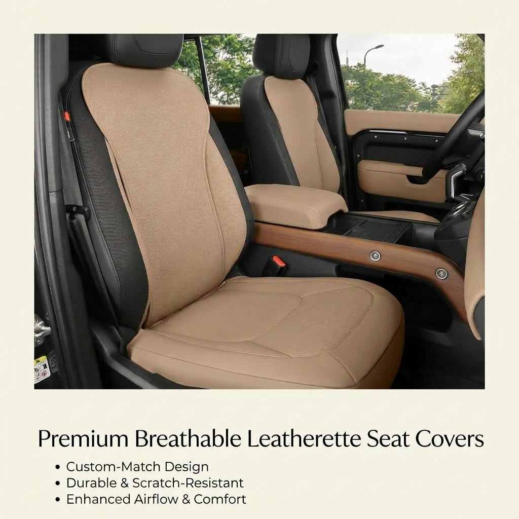 Additional product photo of Defender (2020-2026) Seat Covers, Breathable Leather Seat Cushion Set for 90 / 110 / 130