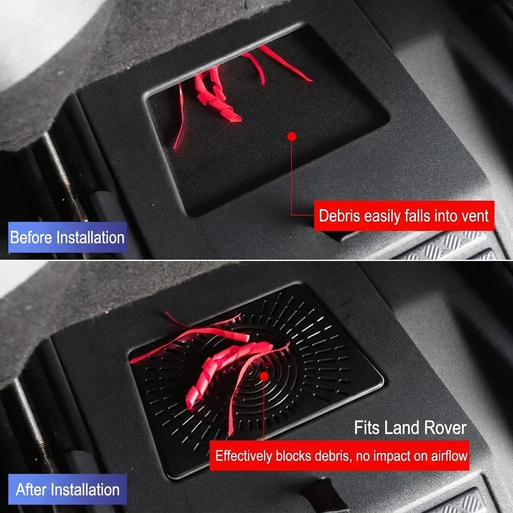 Defender 90 / 110 (2020-2026) Under-Seat Air Vent Covers, ABS Anti-Blocking Dust Guards (2 pcs)