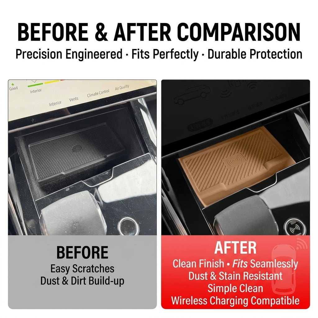 Compatible with 2024-2026 Range Rover Sport Wireless Charging Area Silicone Mat