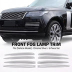 Additional product photo of Range Rover Front Fog Light Bezel & Lower Grille Chrome Trim (2018–2022)