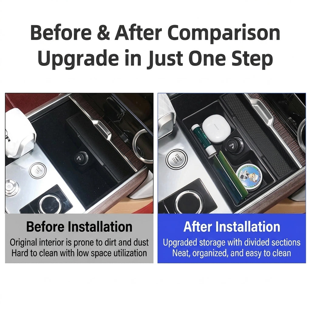 Before and after installation comparison