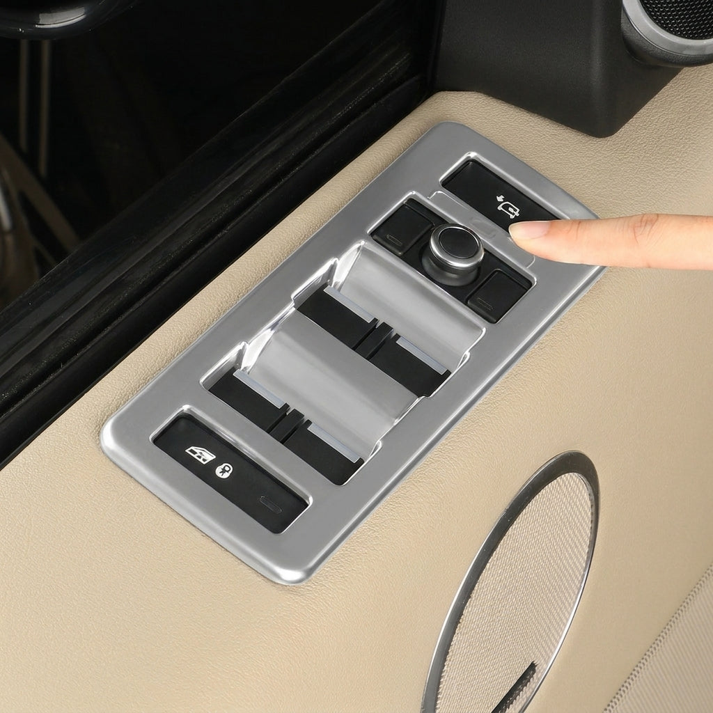 Additional product photo of 2013-2017 Range Rover Window Lift Panel Glass Button Frame Decorative Trim