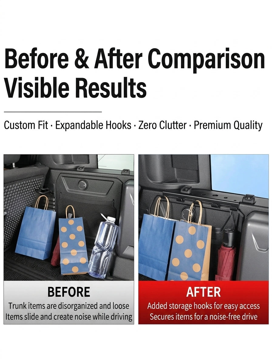 Additional product photo of 2020-2026 Defender 110/90/130 Trunk Hook & Expansion Storage Frame