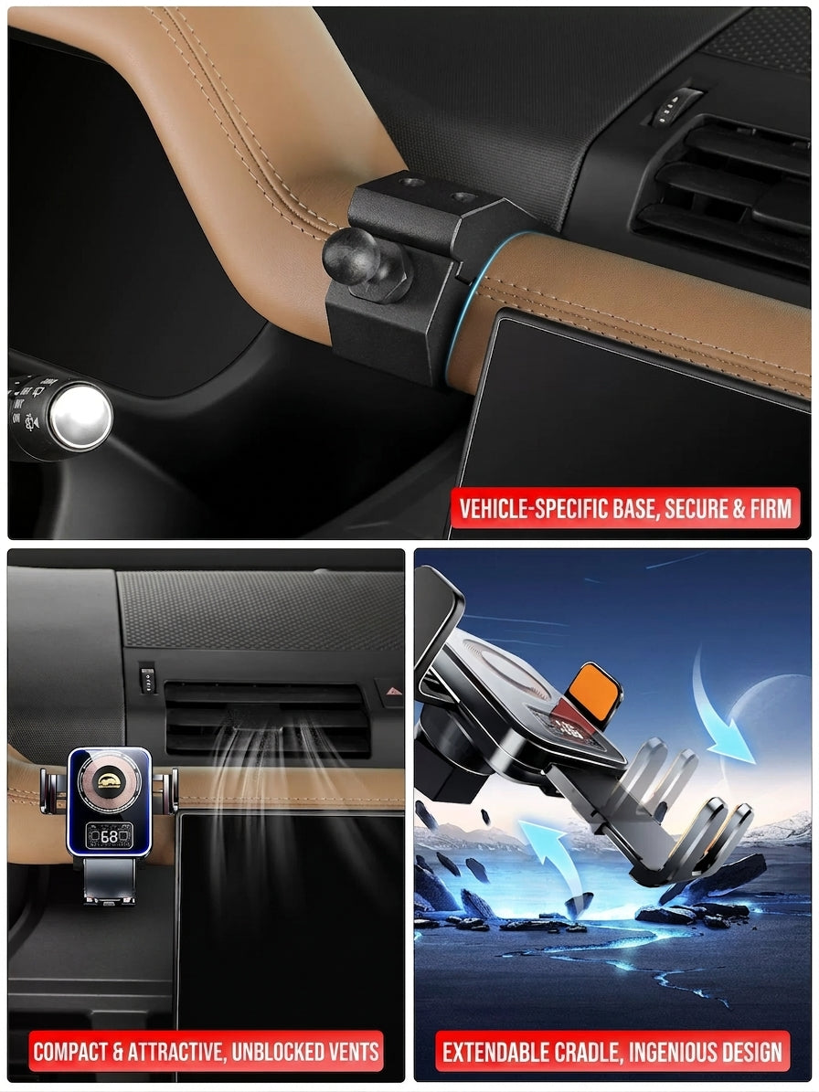 Additional product photo of 2020-2026 Defender 110/90/130 Wireless Charging Phone Holder & Navigation Mount