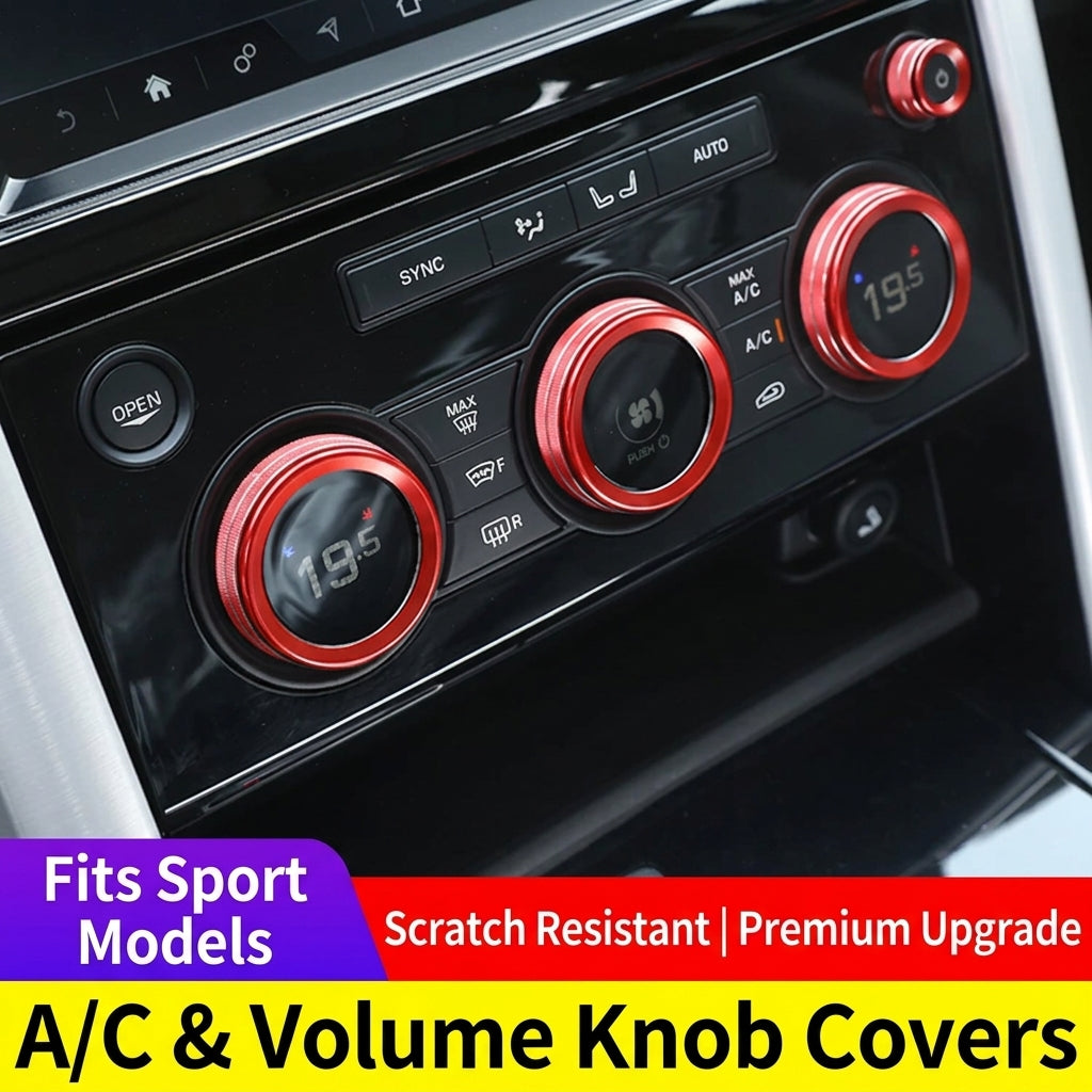 17-20 Land Rover Discovery 5 interior modification central control air conditioner volume knob ring…