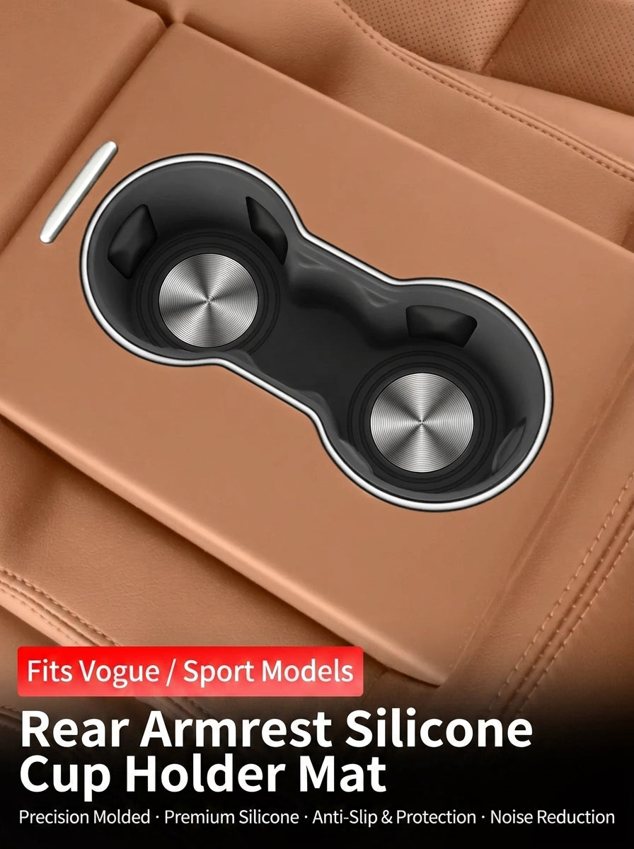 Additional product photo of 2013-2022 Range Rover Sport Rear Armrest Cup Holder Silicone Waterproof Protection Pad