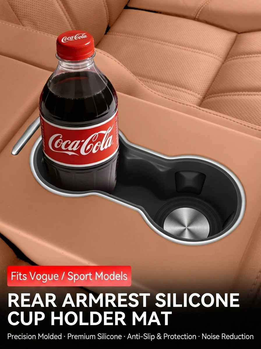 2013-2022 Range Rover Sport Rear Armrest Cup Holder Silicone Waterproof Protection Pad