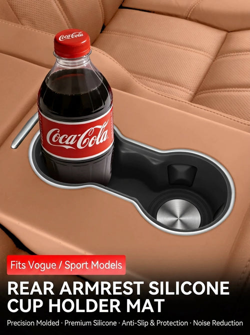 2013-2022 Range Rover Sport Rear Armrest Cup Holder Silicone Waterproof Protection Pad