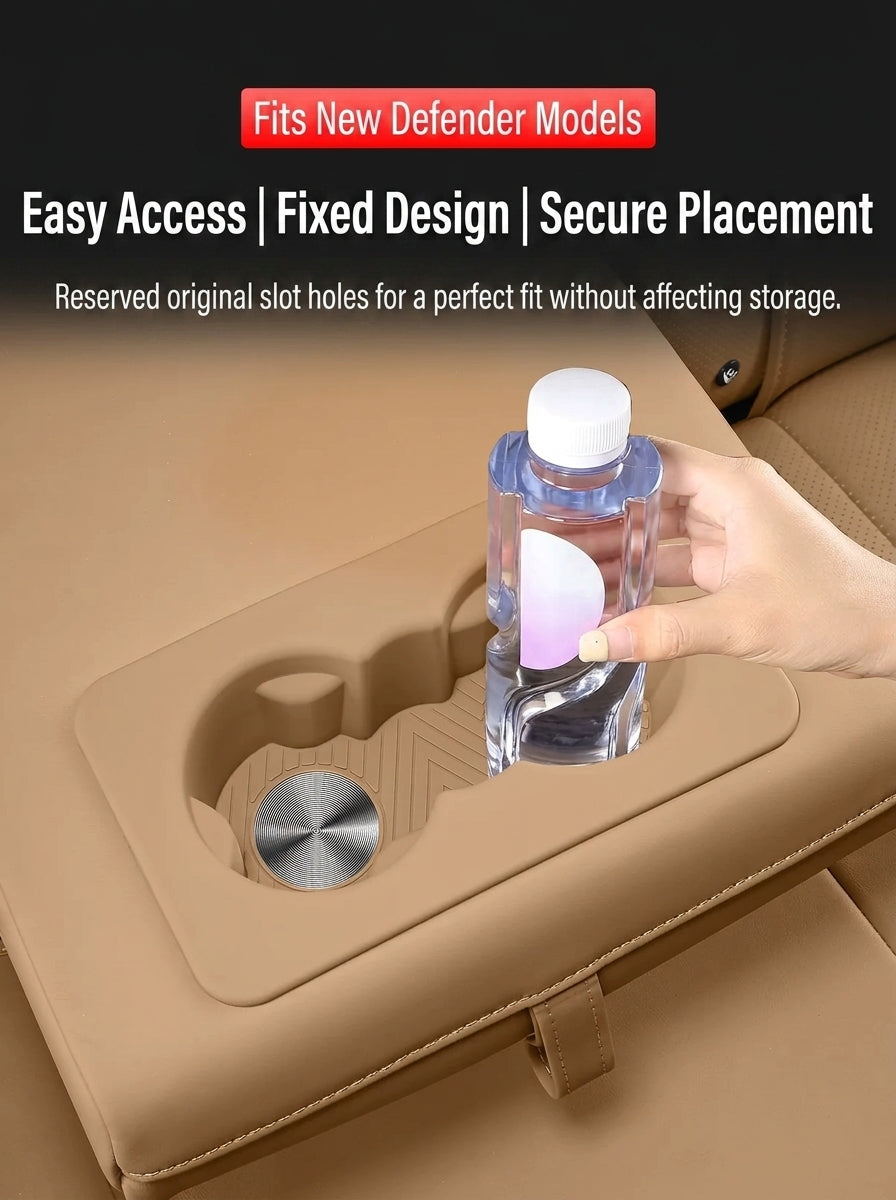 Additional product photo of Land Rover Defender, Range Rover & Discovery Rear Armrest Cup Holder Silicone Mat (2017–2026)
