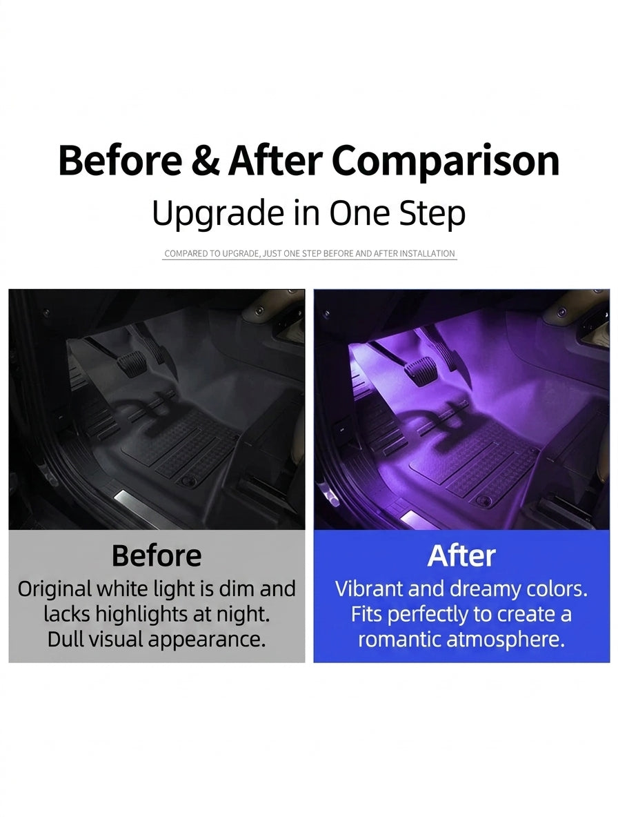Additional product photo of Range Rover & Discovery 5 LED Interior Footwell Ambient Lighting Kit