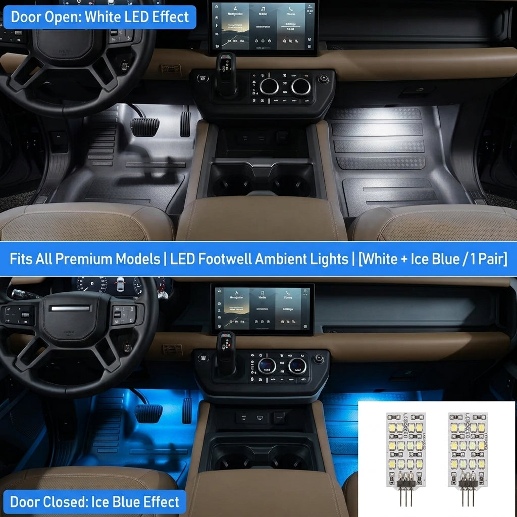 Additional product photo of Range Rover & Discovery 5 LED Interior Footwell Ambient Lighting Kit