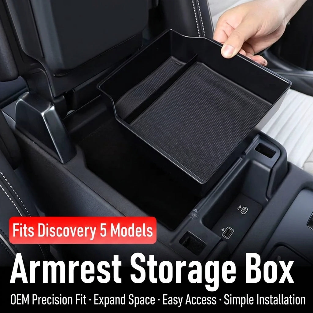 Additional product photo of Land Rover Discovery 5 Center Armrest Secondary Storage Tray Organizer (2017–2026)