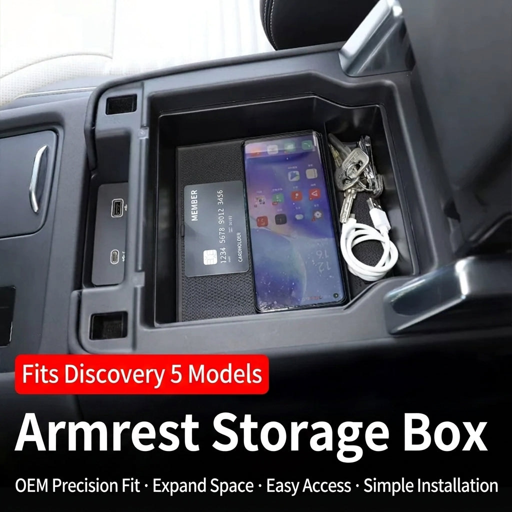 Additional product photo of Land Rover Discovery 5 Center Armrest Secondary Storage Tray Organizer (2017–2026)