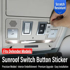 Additional product photo of Land Rover Defender 90/110/130 Overhead Sunroof Switch Button Decal Overlays (2020–2026)