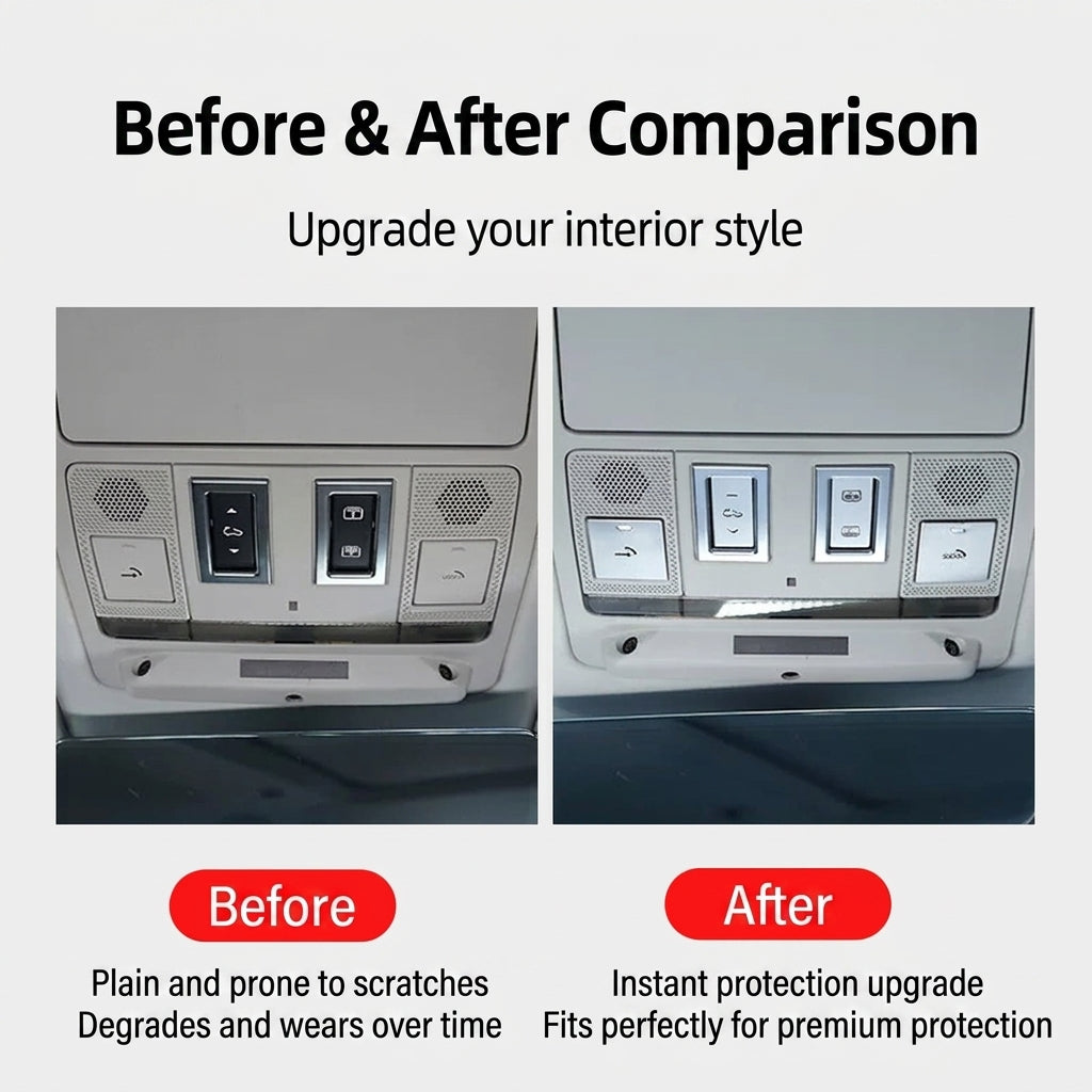 Additional product photo of Land Rover Defender 90/110/130 Overhead Sunroof Switch Button Decal Overlays (2020–2026)