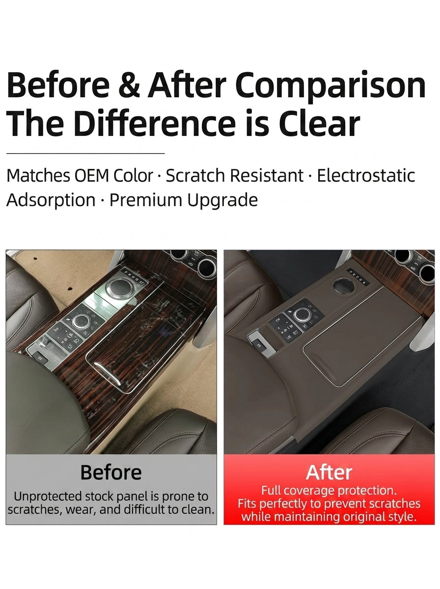 Additional product photo of Range Rover Center Console Gear Shift Panel Silicone Protective Pad (2013–2017)