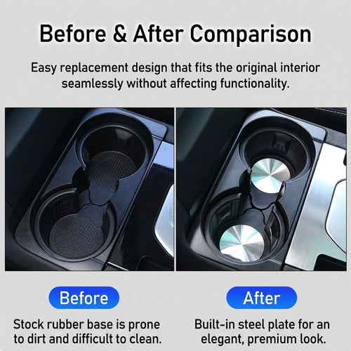 Additional product photo of Range Rover & Discovery Center Console Drink Cup Holder Coaster Base Pad (2010–2024)