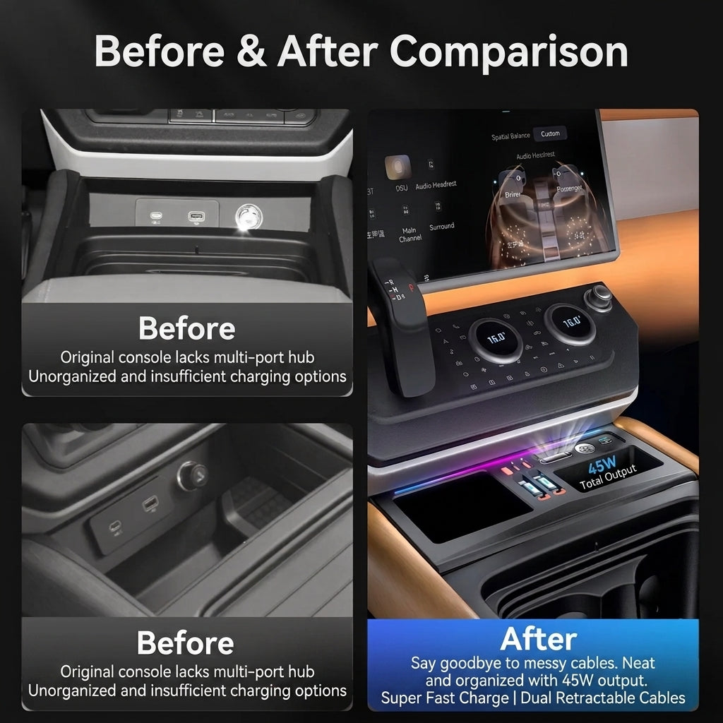 Additional product photo of Defender 90/110 Lower Console Fast Charging Dock (2020–2026)