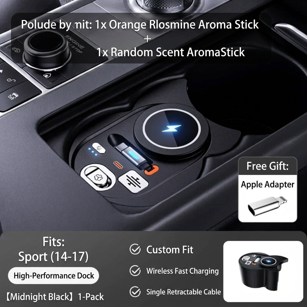 Product photo of Range Rover Center Console Wireless Charging Dock with Aromatherapy Diffuser