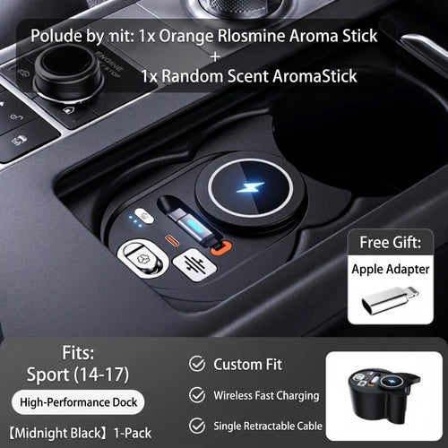 Product photo of Range Rover Center Console Wireless Charging Dock with Aromatherapy Diffuser