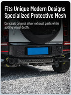 Additional product photo of Defender 90/110/130 Honeycomb Quad Exhaust Tip Surrounds (2020–2026)