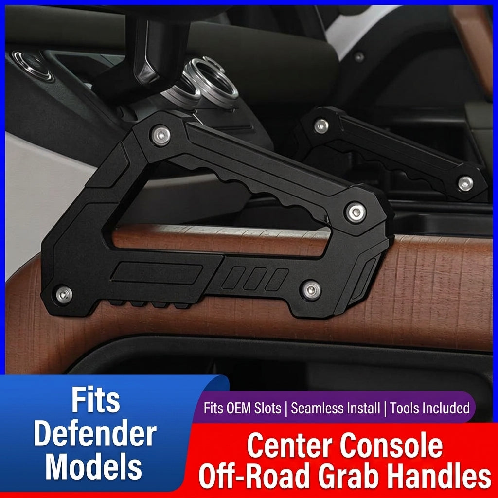 Additional product photo of Defender 90/110 Center Console Off-Road Passenger Grab Handles (2020–2026)