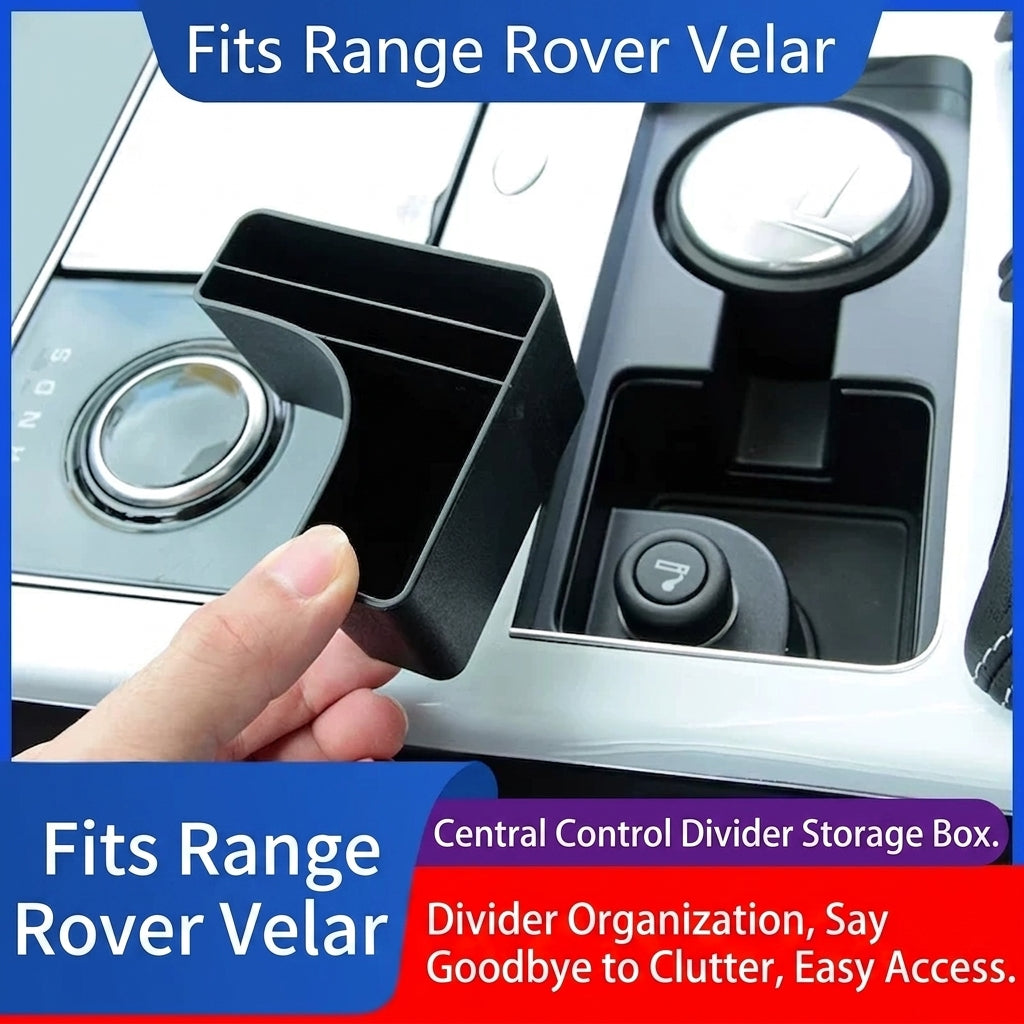 Additional product photo of Range Rover Velar Center Console Cup Holder Storage Box Organizer (2017–2023)