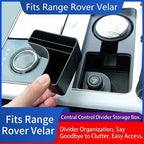 Additional product photo of Range Rover Velar Center Console Cup Holder Storage Box Organizer (2017–2023)
