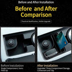 Additional product photo of Range Rover Velar Center Console Cup Holder Storage Box Organizer (2017–2023)