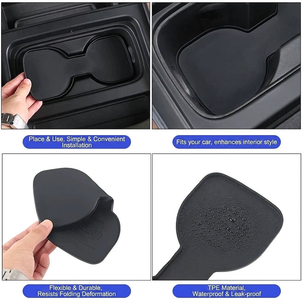 Additional product photo of Land Rover Defender 90/110 Silicone Cup Holder Mat & Coaster Insert (2020–2024)