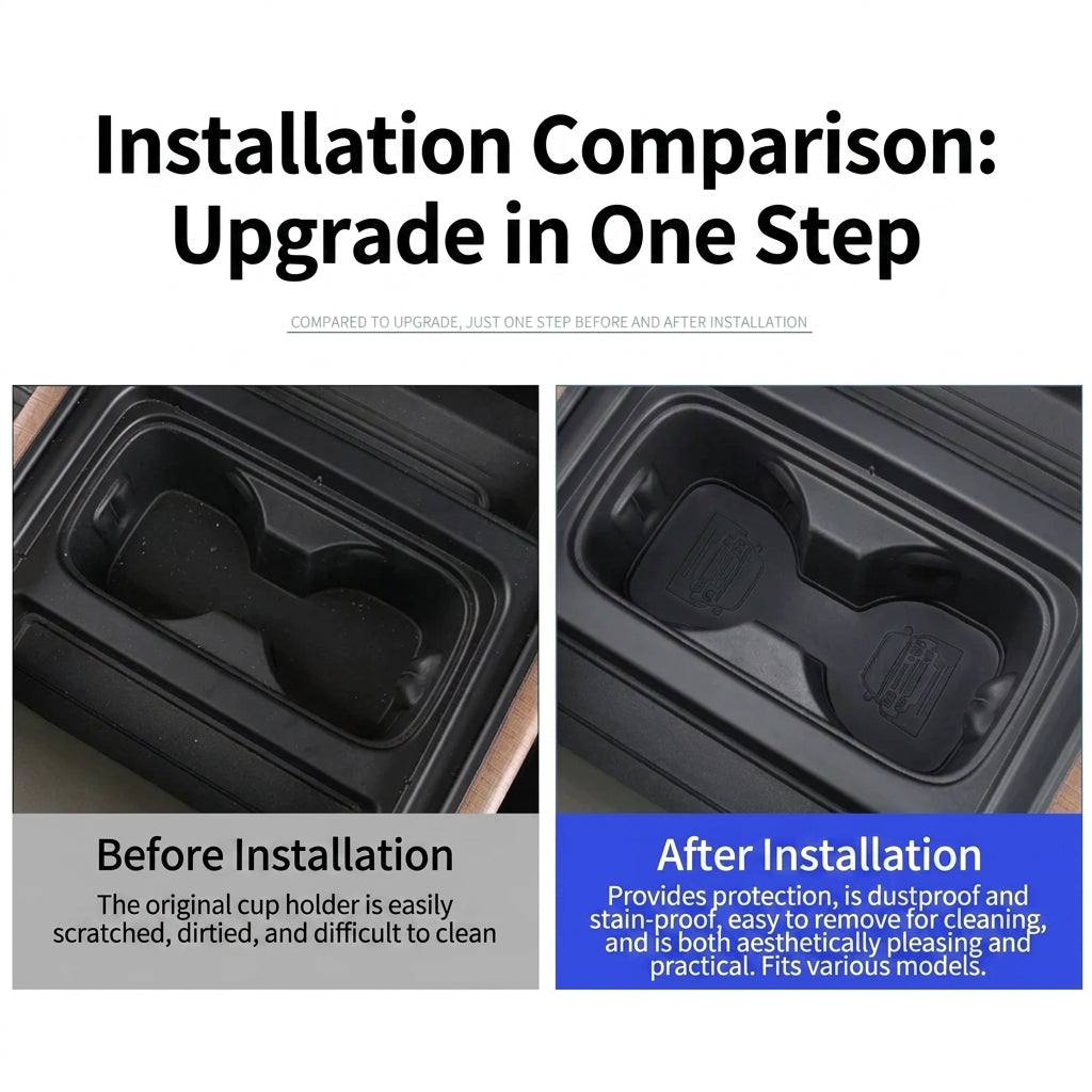 Additional product photo of Land Rover Defender 90/110 Silicone Cup Holder Mat & Coaster Insert (2020–2024)
