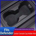 Additional product photo of Land Rover Defender 90/110 Silicone Cup Holder Mat & Coaster Insert (2020–2024)