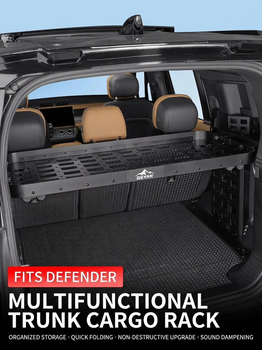 Additional product photo of 20-26 Land Rover Defender 110 Folding Trunk Storage Rack & Camping Table