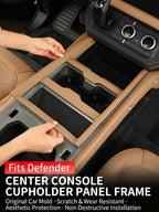Additional product photo of Land Rover Defender 90/110/130 Center Console Cup Holder & Shifter Trim (2025–2026)