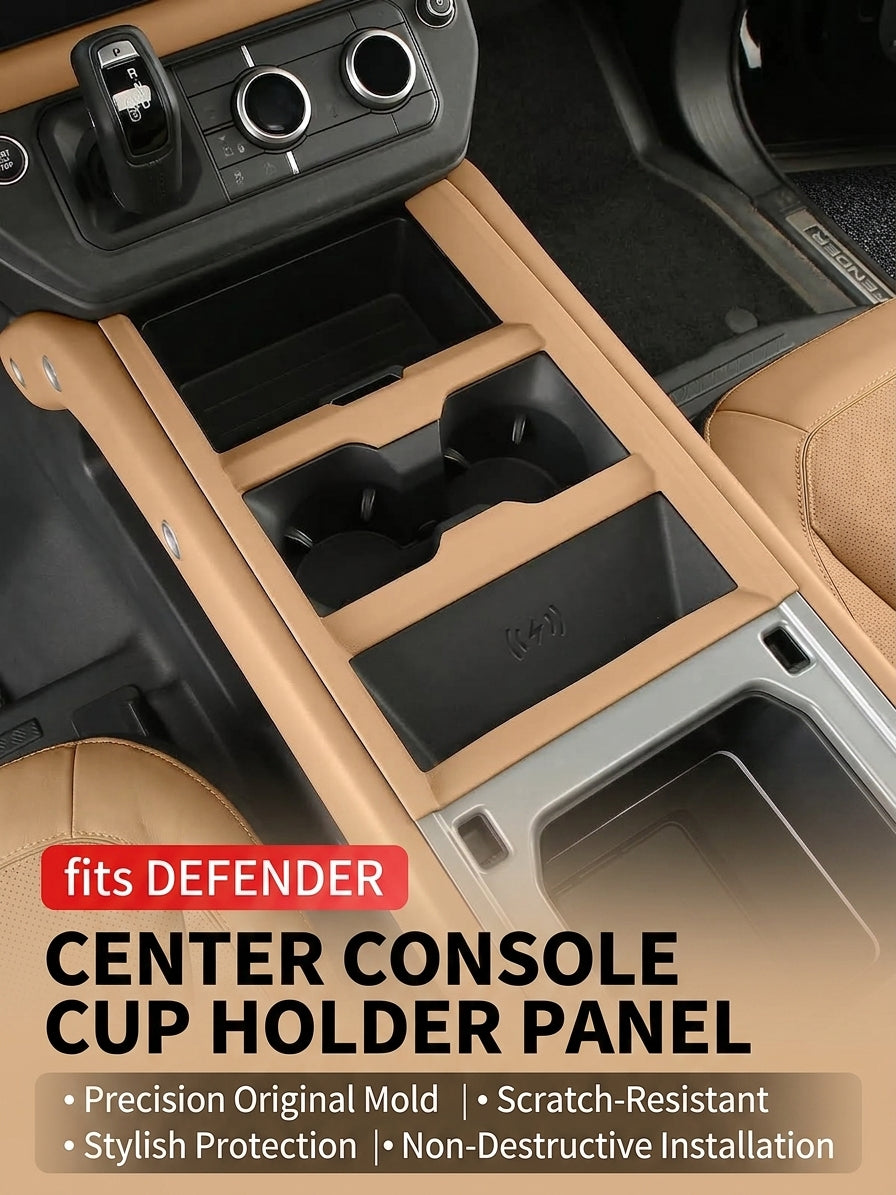 Additional product photo of Land Rover Defender 90/110/130 Center Console Cup Holder & Shifter Trim (2025–2026)