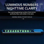 Additional product photo of Rotary Hidden Temporary Car Parking Phone Number Plate Card