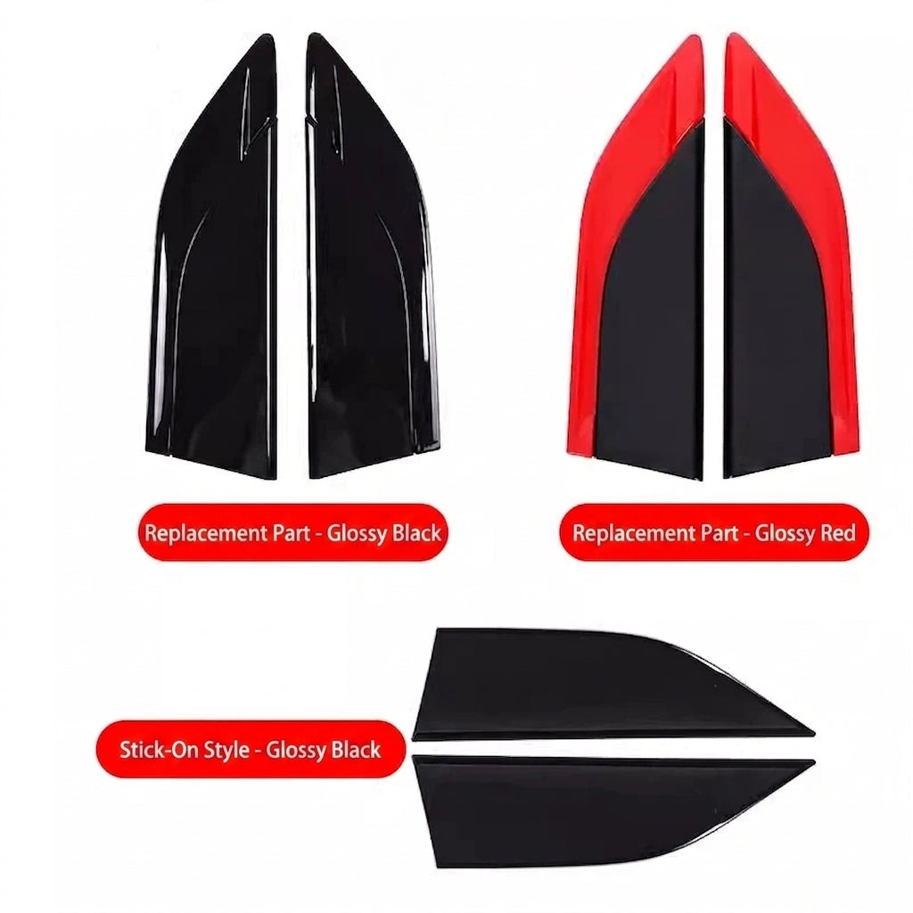 Discovery 5 (2017-2025) Side Fender Vent Trim, Shark Gill Panel in Sport Red or Piano Black