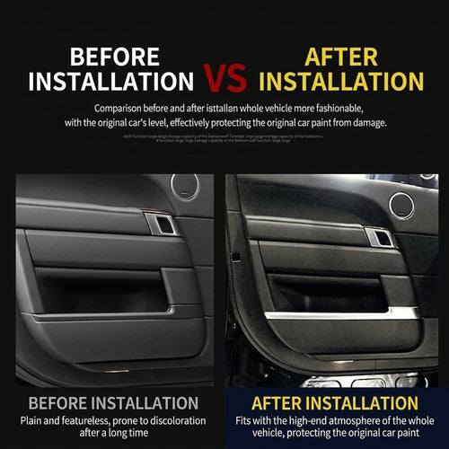 Additional product photo of Range Rover Interior Door Trim Accent Panels - Piano Black (2013–2017)