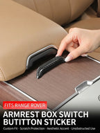 Additional product photo of Range Rover & Range Rover Sport Center Armrest Box Latch Button Chrome Trim (2023–2026)