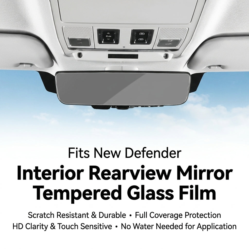 Additional product photo of Land Rover Defender 90/110 Rearview Mirror & Screen 9H Tempered Glass Screen Protector