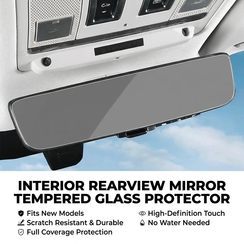 Product photo of Land Rover Defender 90/110 Rearview Mirror & Screen 9H Tempered Glass Screen Protector (2020–2026)
