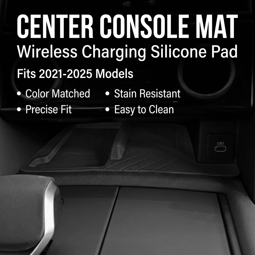 Additional product photo of Land Rover Discovery 5 Center Console Wireless Charging & Cup Holder Silicone Mat (2021–2026)