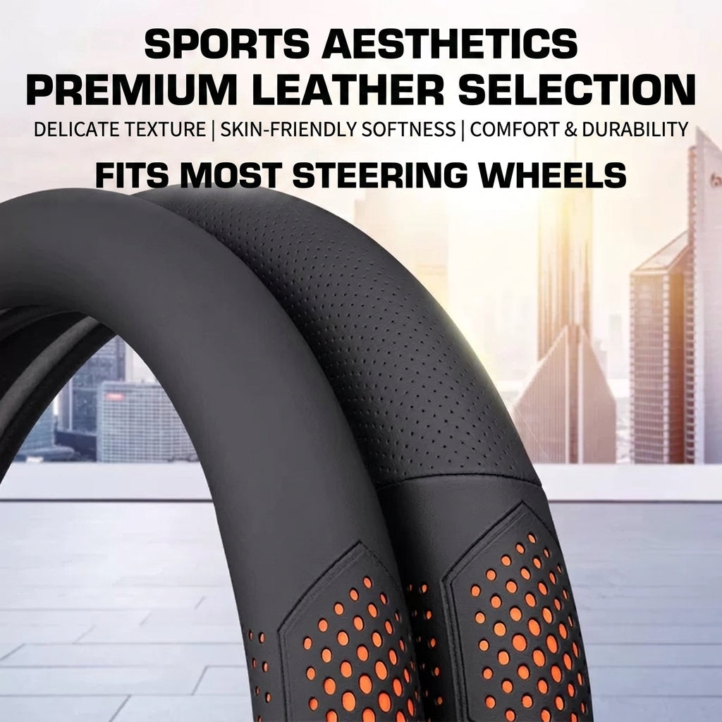 Additional product photo of Land Rover Defender, Range Rover & Discovery 5 Ultra-Thin Perforated Leather Steering Wheel Cover