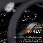 Product photo of Land Rover Defender, Range Rover & Discovery 5 Ultra-Thin Perforated Leather Steering Wheel Cover