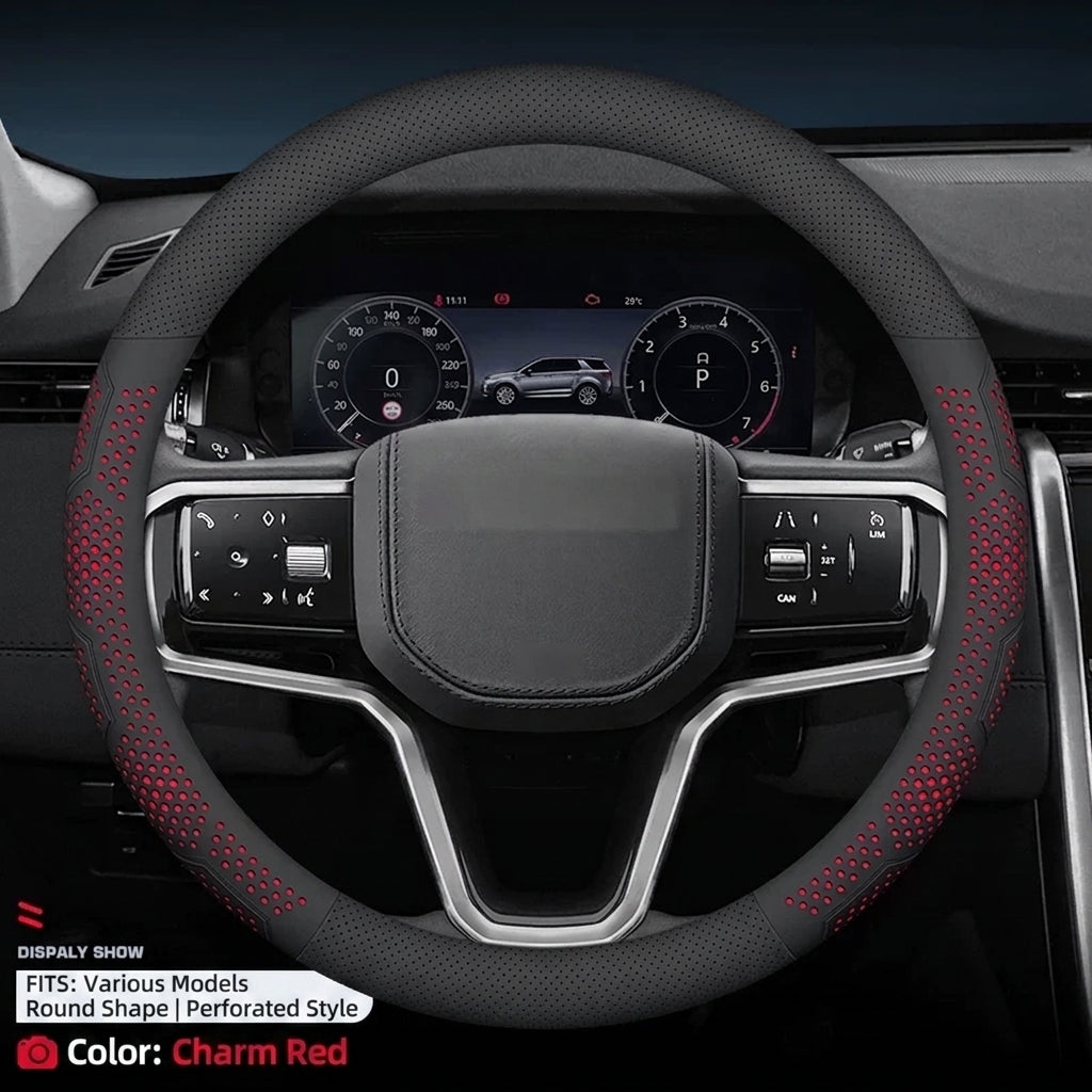 Additional product photo of Land Rover Defender, Range Rover & Discovery 5 Ultra-Thin Perforated Leather Steering Wheel Cover