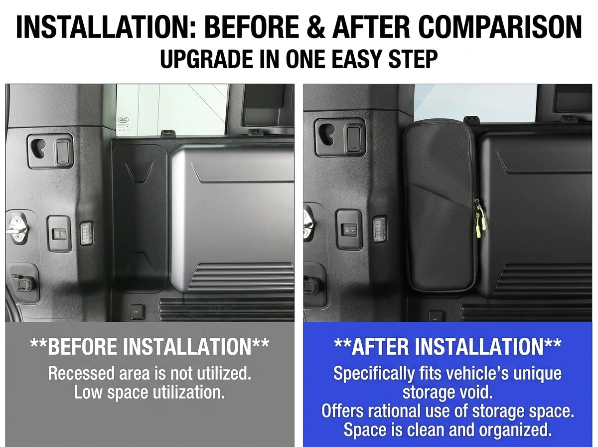 Before and after installation comparison